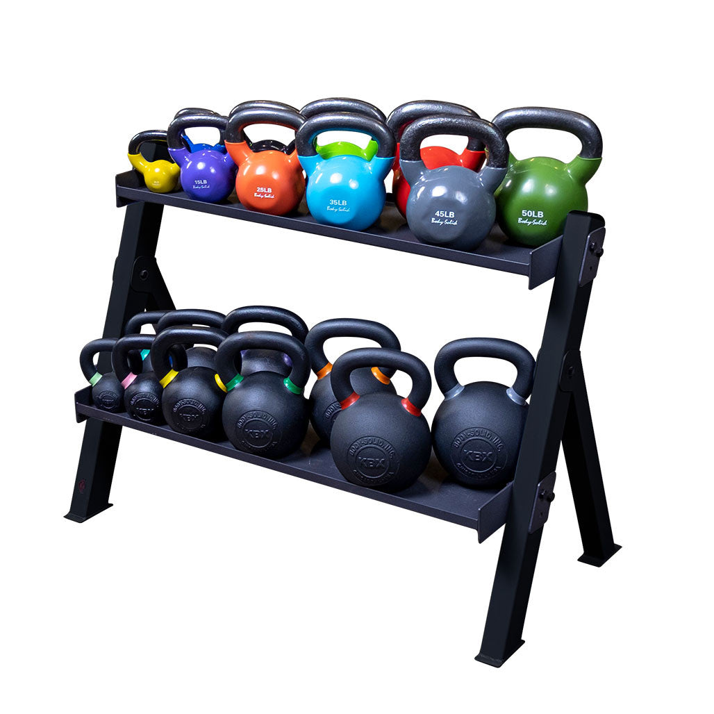 Body-Solid GDKR100 Adjustable Dumbbell & Kettlebell Rack