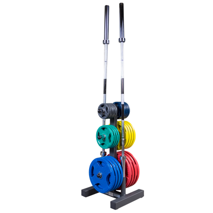 Body-Solid WT46 Olympic Weight Tree With Bar Holder